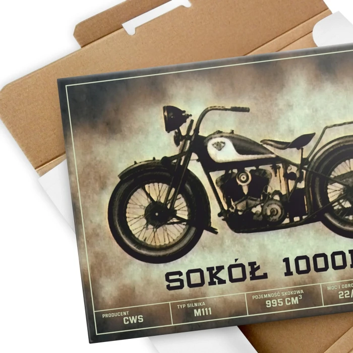 Plakat metalowy Sokół 1000 klasyk Prezent