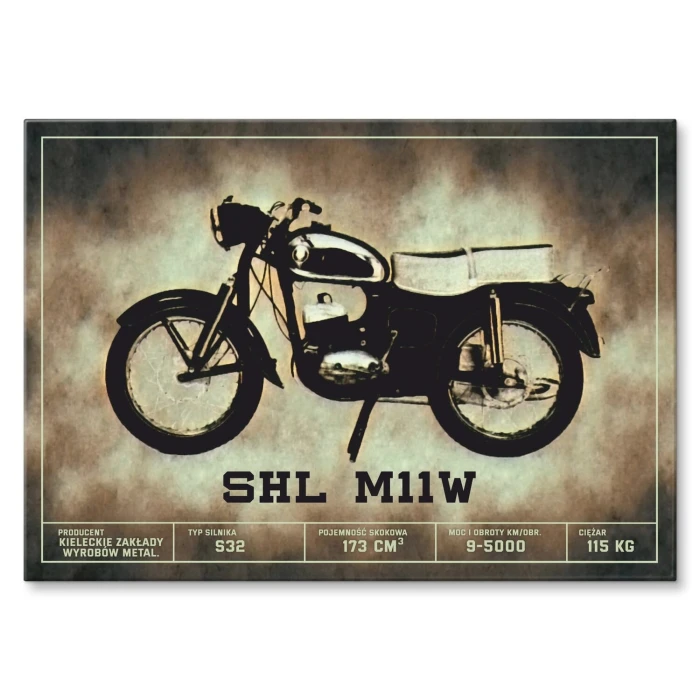 Plakat metalowy SHL M11W klasyk Prezent