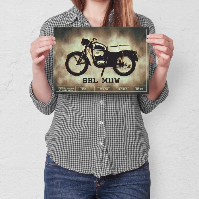 Poster metal SHL M11W klasyk gift