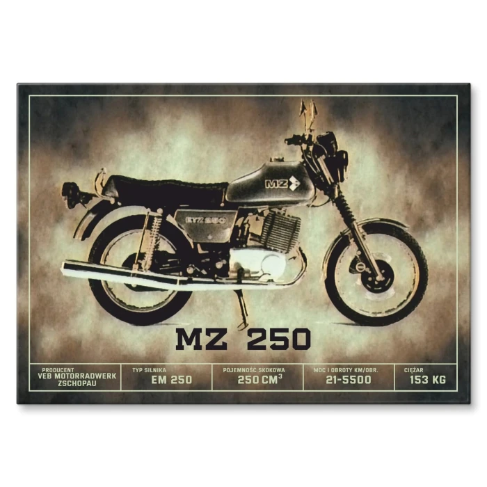 Poster metal MZ 250 klasyk gift
