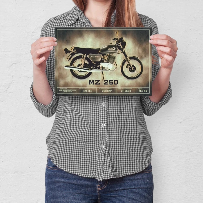 Poster metal MZ 250 klasyk gift