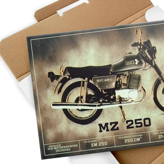 Plakat metalowy MZ 250 klasyk Prezent