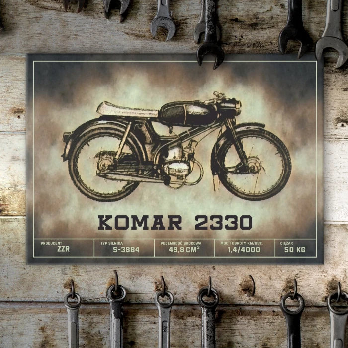 Plakat metalowy Komar 2330 klasyk Prezent