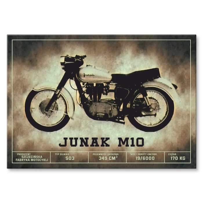 Plakat metalowy Junak M10 klasyk Prezent