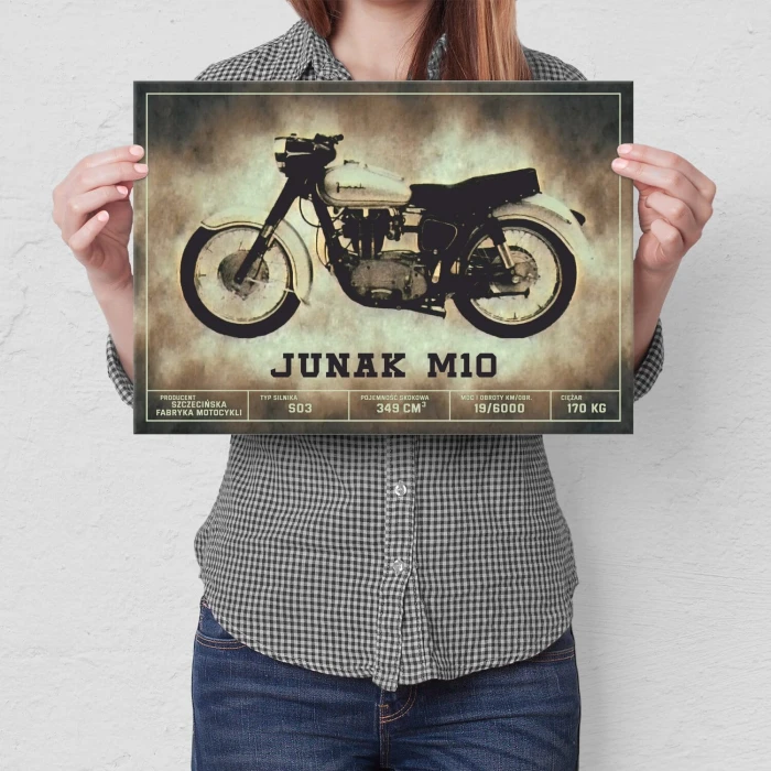 Poster metal Junak M10 klasyk gift