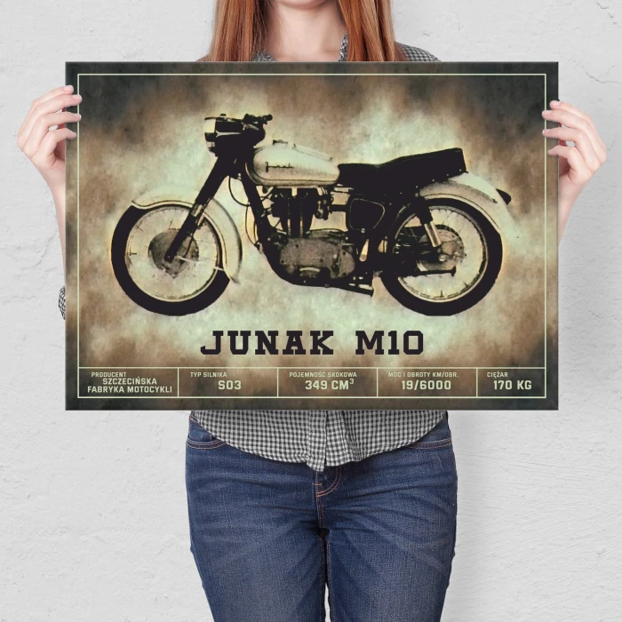 Poster metal Junak M10 klasyk gift