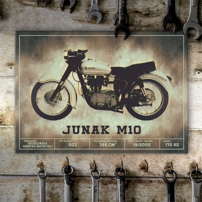 Poster metal Junak M10 klasyk gift