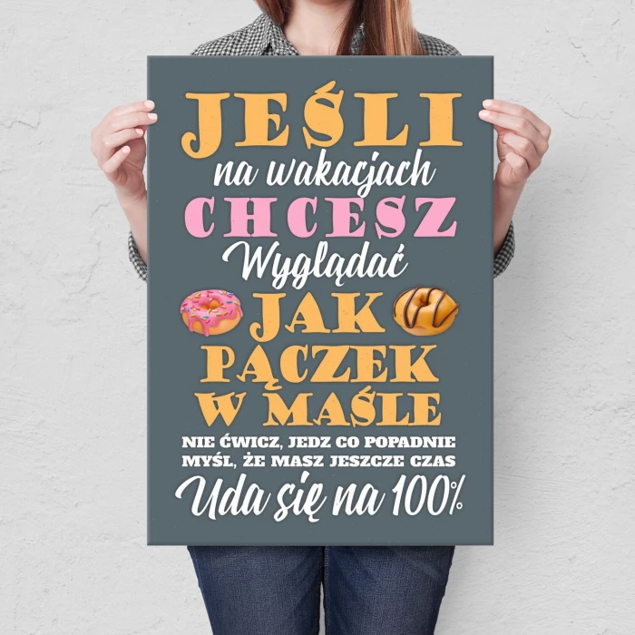 Poster metal pączek w maśle gift