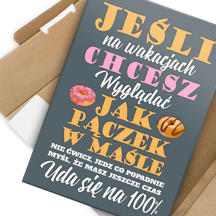 Poster metal pączek w maśle gift