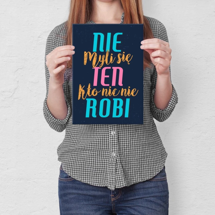 Plakat metalowy nie myli się ten Prezent