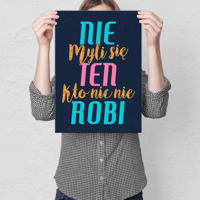 Poster metal nie myli się ten gift