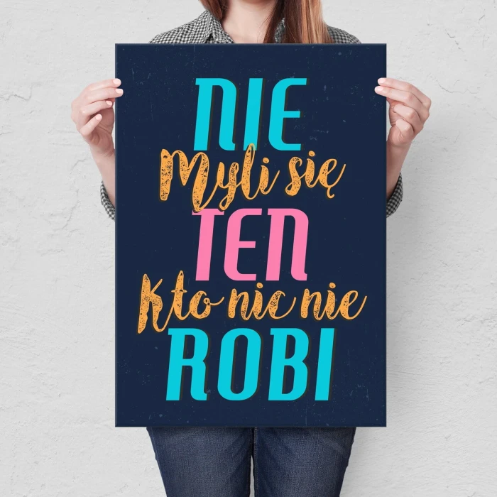 Plakat metalowy nie myli się ten Prezent