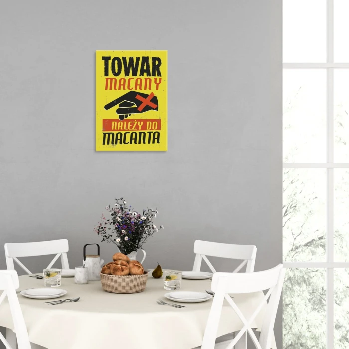 Plakat metalowy Towar macany Prezent