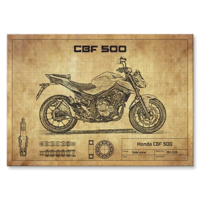 Plakat metalowy Honda CBF 500 Prezent