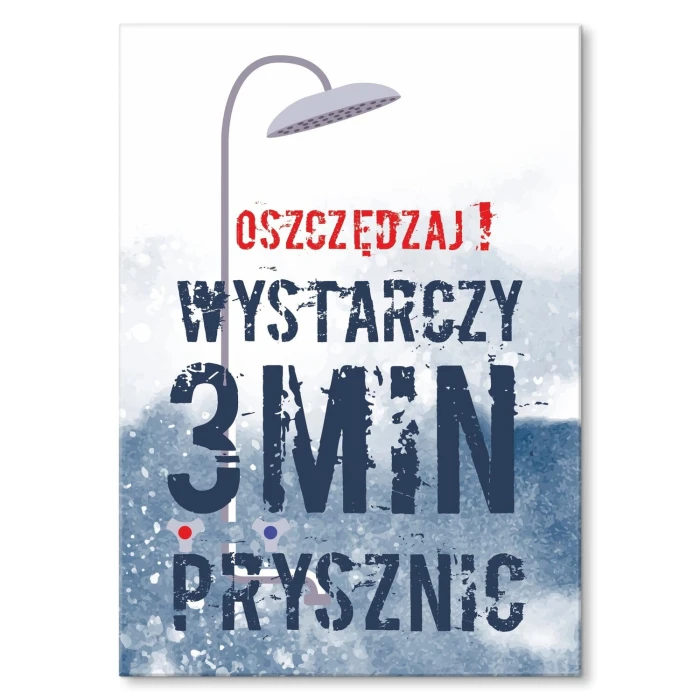 Poster metal wystarczy prysznic gift