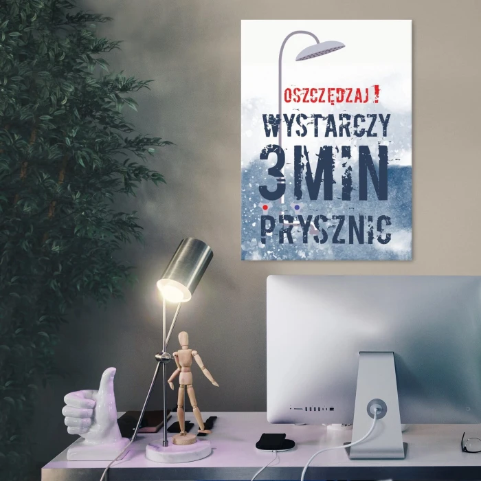 Poster metal wystarczy prysznic gift