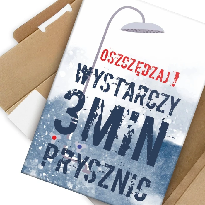Poster metal wystarczy prysznic gift