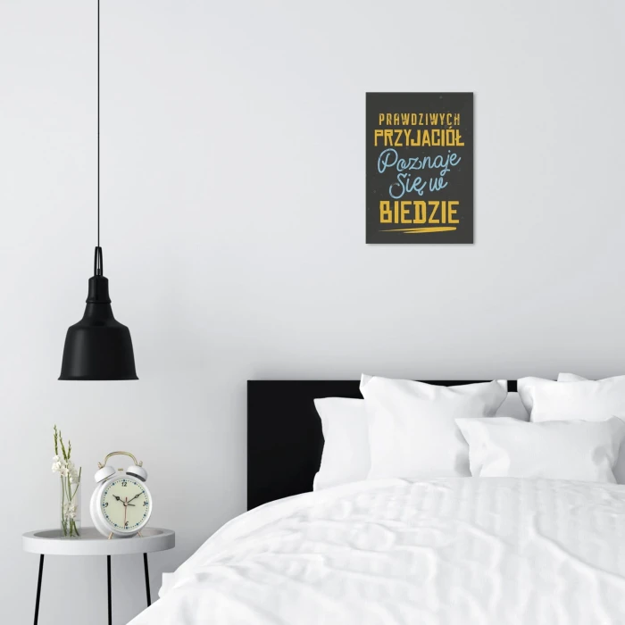 Poster metal Prawdziwych przyjaciół gift