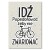 Poster metal idź popedałować gift