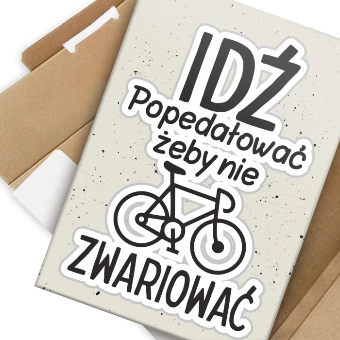 Poster metal idź popedałować gift