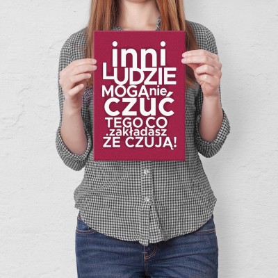 Plakat metalowy Inni ludzie Prezent