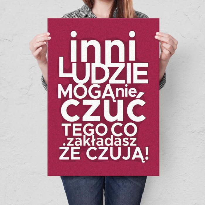 Plakat metalowy Inni ludzie Prezent