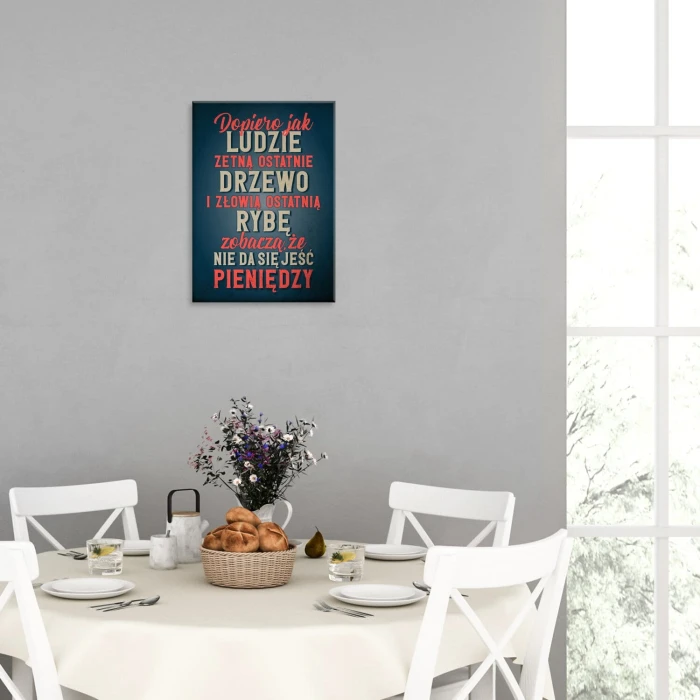 Poster metal Dopiero jak gift