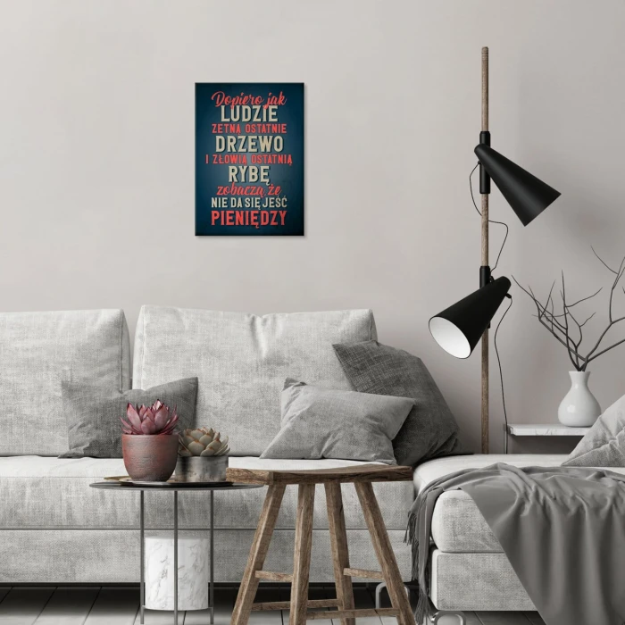 Plakat metalowy Dopiero jak Prezent