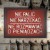Poster metal Nie palić gift