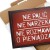 Poster metal Nie palić gift