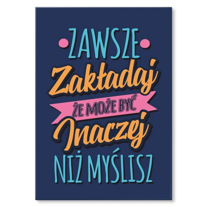 Plakat metalowy Zawsze zakładaj Prezent