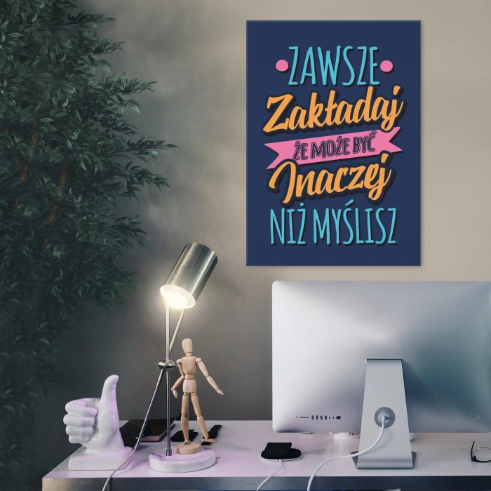 Poster metal Zawsze zakładaj gift