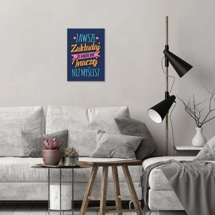 Poster metal Zawsze zakładaj gift