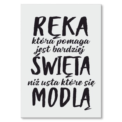 Poster metal Ręka która pomaga gift
