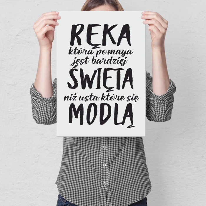 Poster metal Ręka która pomaga gift