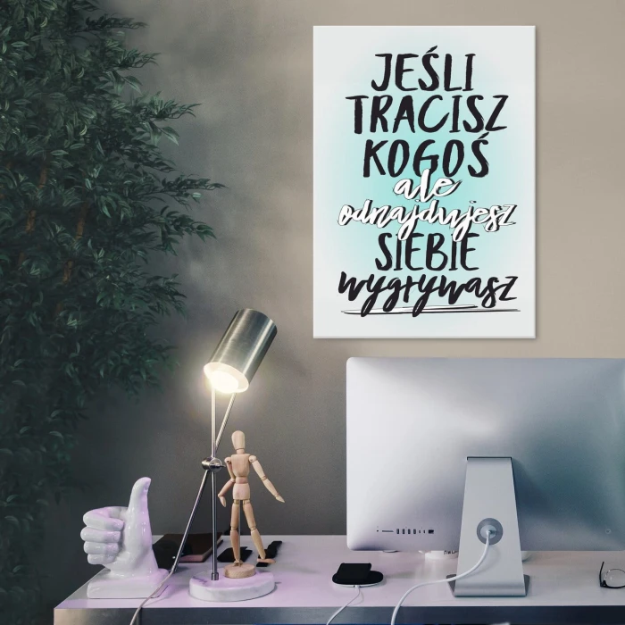 Poster metal Jeśli tracisz kogoś gift