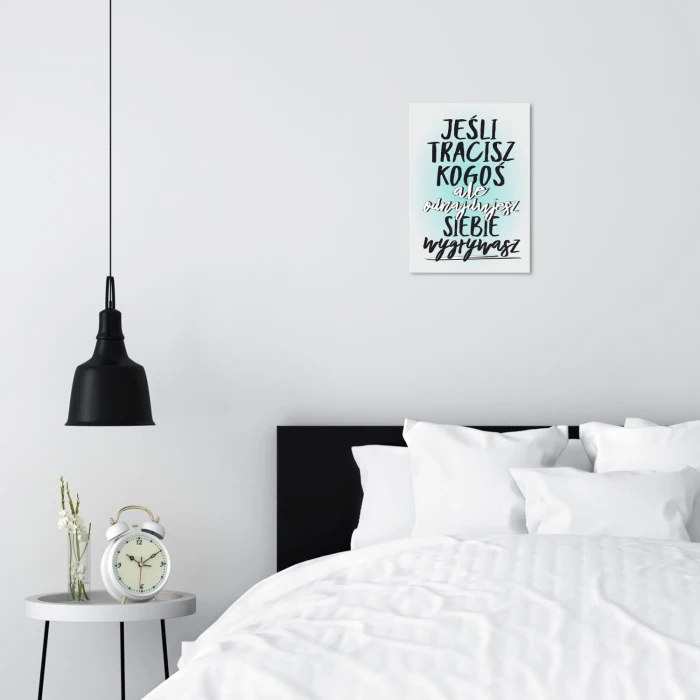 Poster metal Jeśli tracisz kogoś gift
