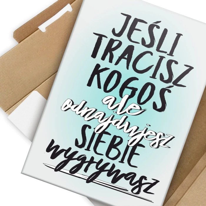 Poster metal Jeśli tracisz kogoś gift