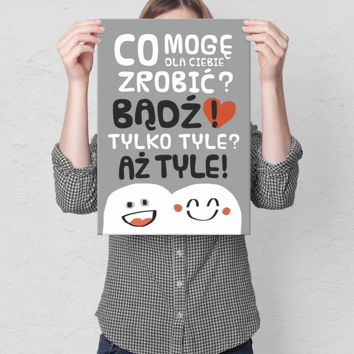 Poster metal Co mogę zrobić gift