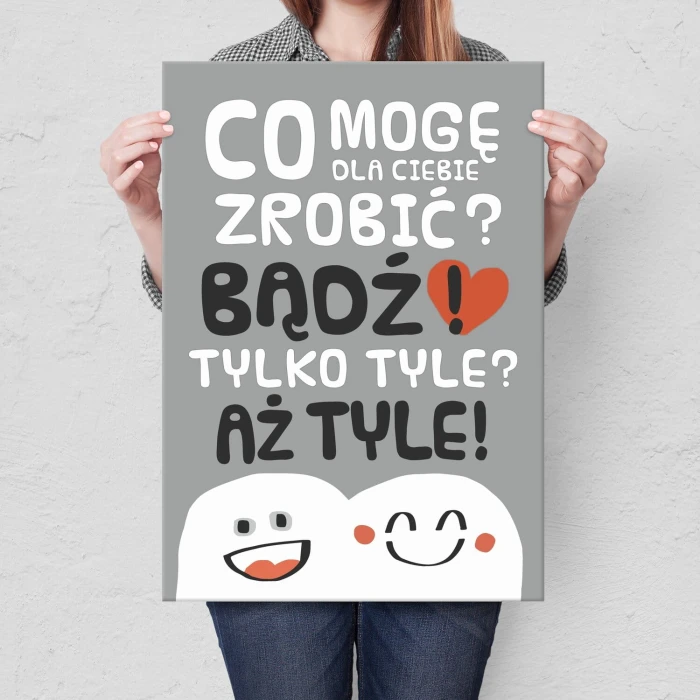 Poster metal Co mogę zrobić gift