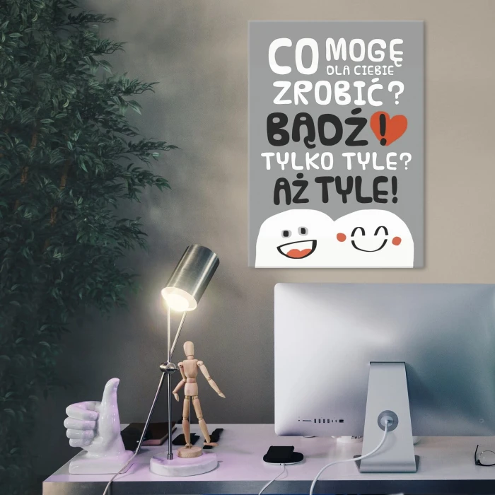 Poster metal Co mogę zrobić gift