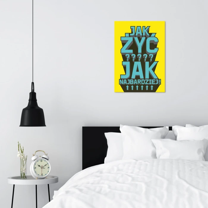 Poster metal Jak żyć gift