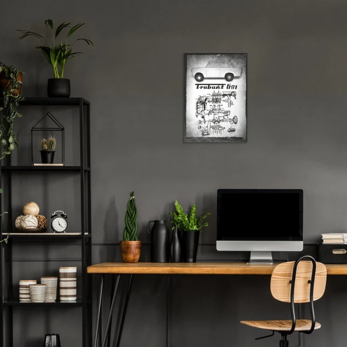 Poster metal Trabant 601 gift