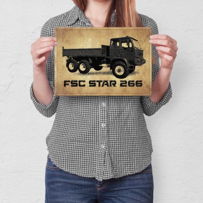 Poster metal FSC  Star 266 gift