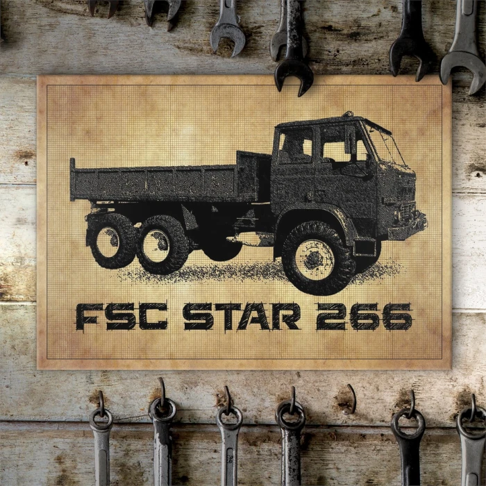 Plakat metalowy FSC  Star 266 Prezent