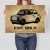 Poster metal Fiat 126p rys gift