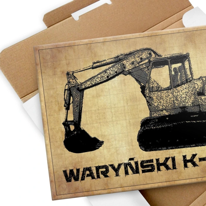 Poster metal Koparka Waryński K408 gift