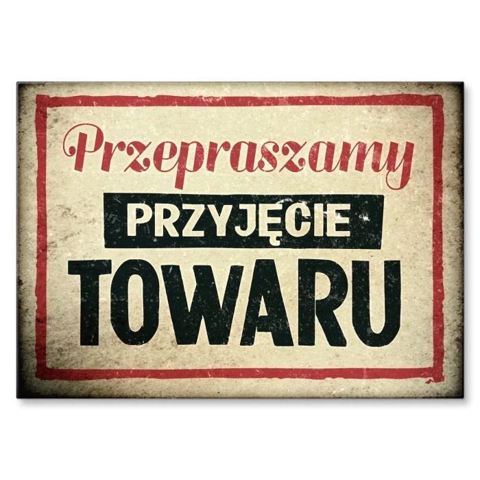 Poster metal Przyjęcie towatu gift