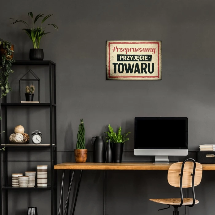 Poster metal Przyjęcie towatu gift