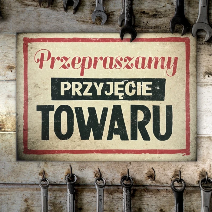 Poster metal Przyjęcie towatu gift